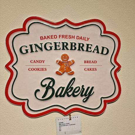 Insegna natalizia in metallo