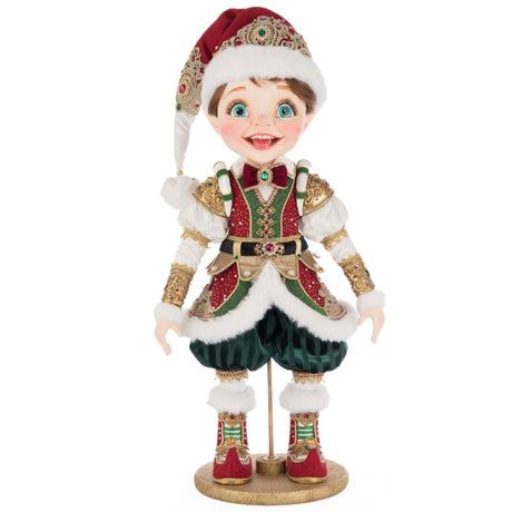 William Wintersnap Doll Rd/Grn 68Cm - Katherine's Collection Christmas Decoration | North Pole Christmas Shop®
