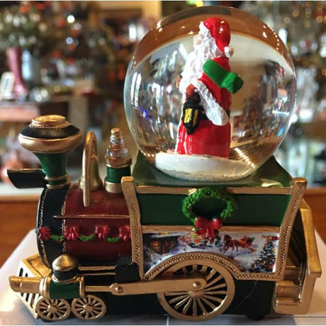Thomas Kinkade Trenino Natalizio Snowglobe Set di 6