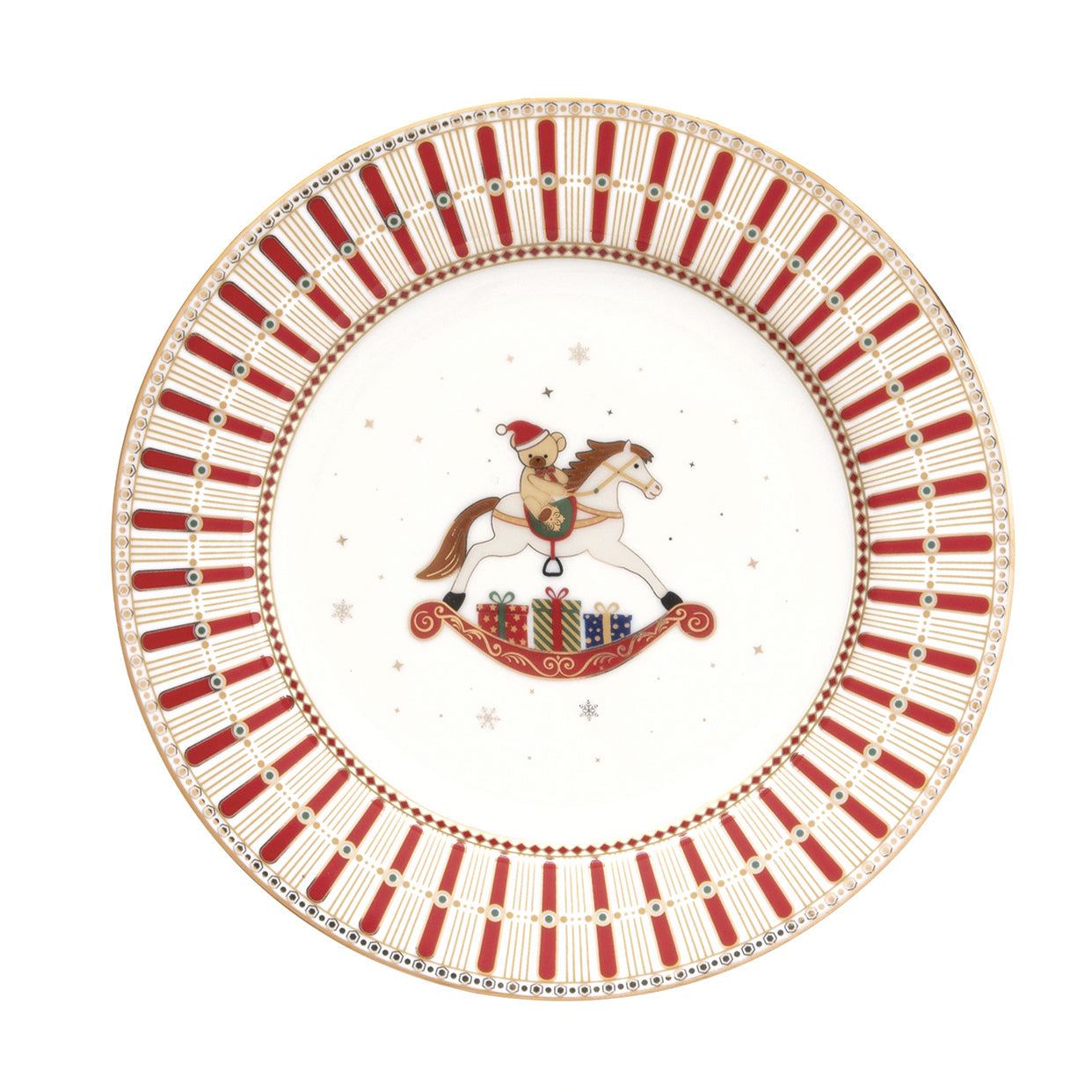 Set 4 Piatti Da Dessert In Porcellana - Motivo Formaggio E Vino | 19 Cm, Microonde E Lavastoviglie - Foto 6