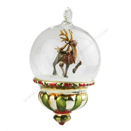 Globo con renna di Santa Claus Komozja Family Mostowski