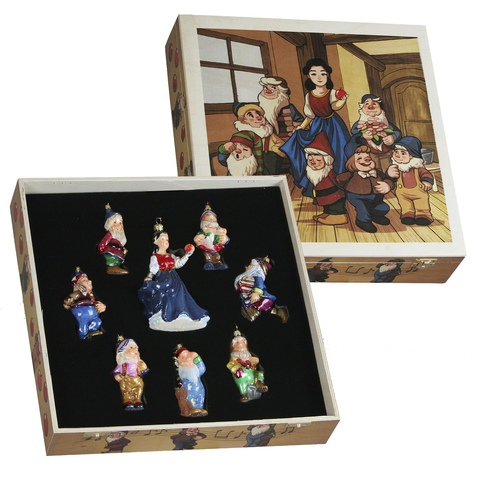 Komozja Family Biancaneve e i sette nani Waly Disney con scatola dipinta a mano