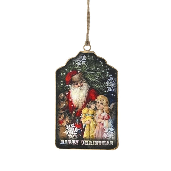 Acquista in Italia Iliadis Ornamento natale In metallo Etichetta Vintage