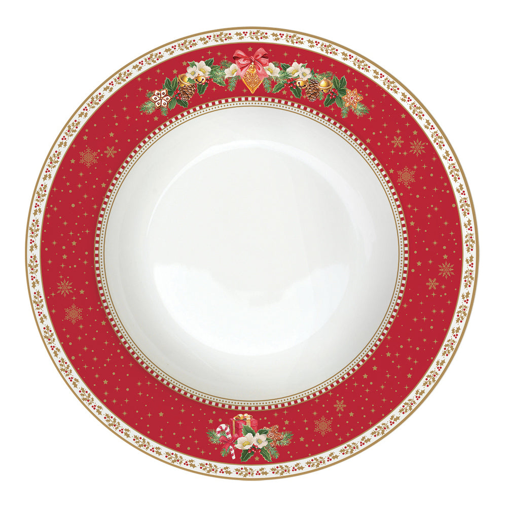 Servizio da 6 piatti (18 pz) in porcellana Christmas Memories Easy Life