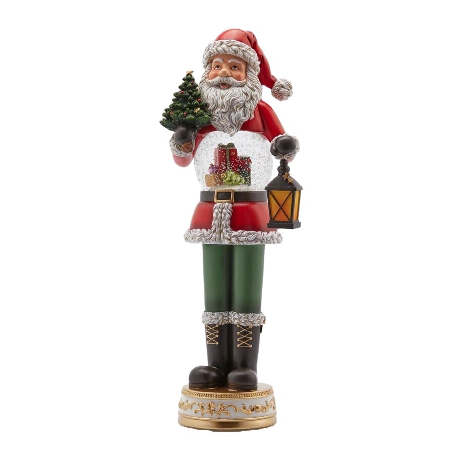 Babbo Natale con Snowglobe con Led EDG