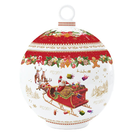 Acquista in Italia Biscottiera forma pallina di natale Christmas Memories Easy Life R1097_CHME