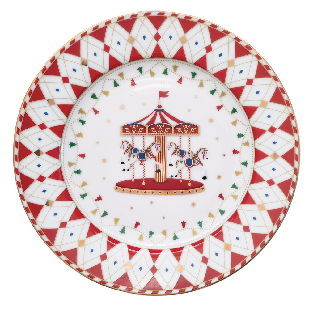 Acquista in Italia Servizio da 6 piatti (18 pz) in porcellana Christmas Wonderland, articolo R0942#CHWO della collezione di Easy Life.