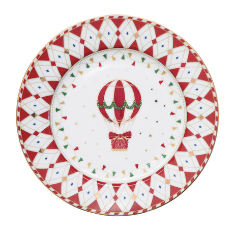 Set 4 piatti dessert in porcellana Christmas Wonderland Easy Life