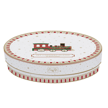 Set 4 piatti dessert easy life polar express