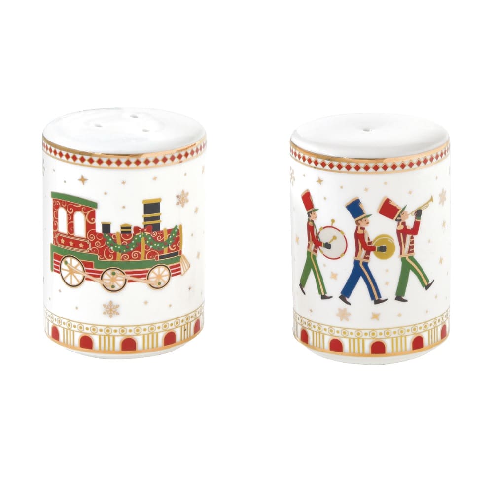 Acquista in Italia Set sale e pepe in porcellana Polar Express, articolo R1333#EXPR della collezione di Easy Life.