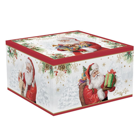 Acquista in Italia Tazza colazione con piatto in porcellana Santa is coming, articolo R1454#SANC della collezione di Easy Life.