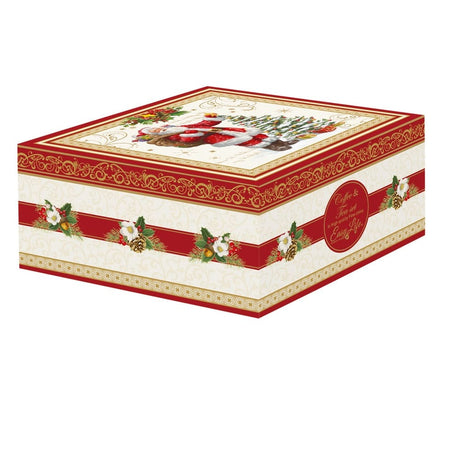 Acquista in Italia Set tazza con cucchiaino in porcellana e sottobicchiere Magic Christmas, articolo R1459#MAGI della collezione di Easy Life.