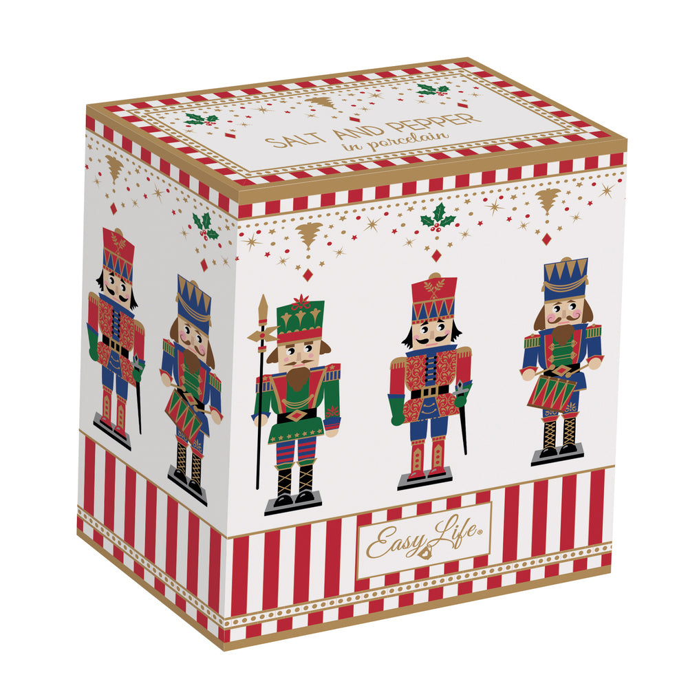 Acquista in Italia Set sale e pepe in porcellana Nutcracker, articolo R2191#NUTC della collezione di Easy Life.