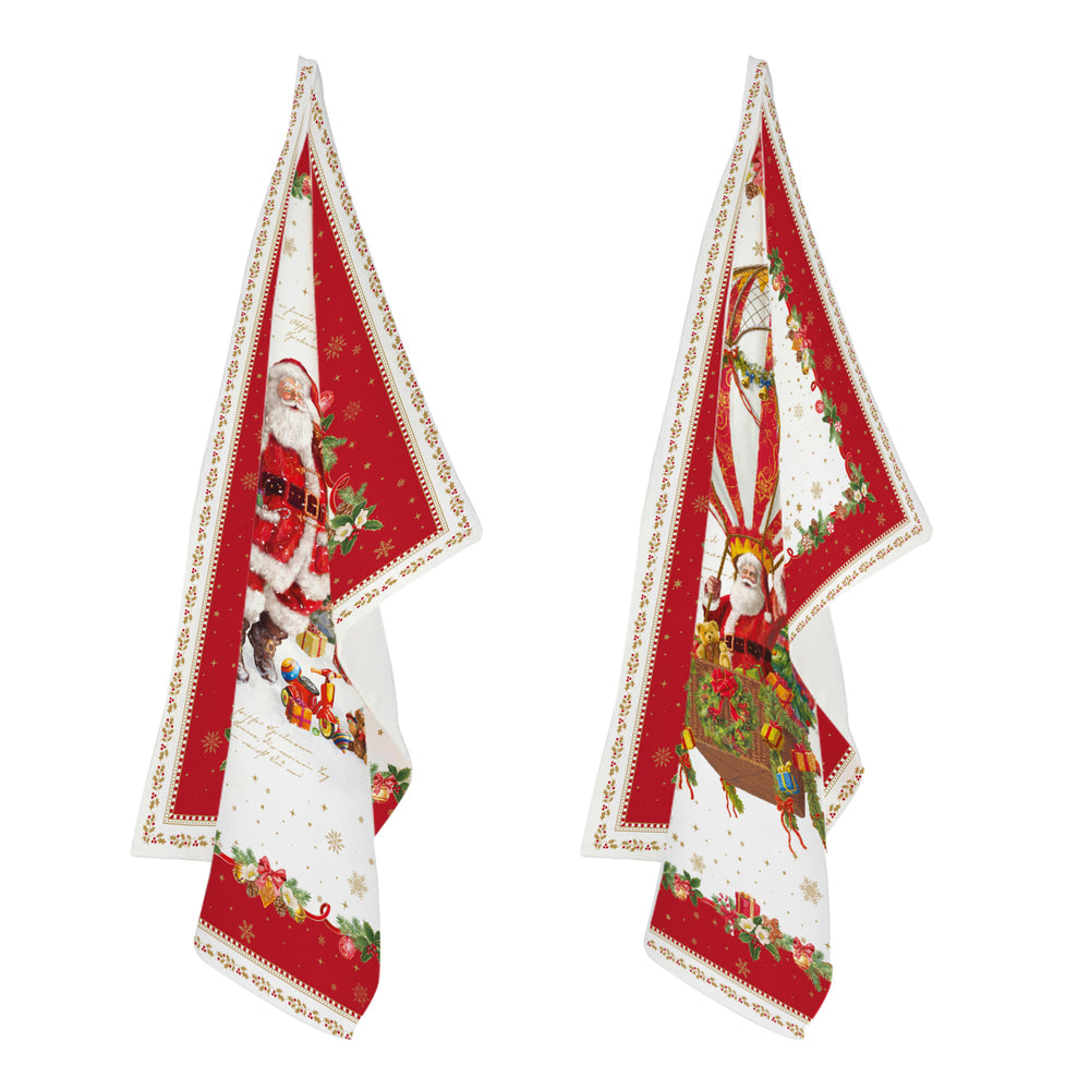 Acquista in Italia Set 2 strofinacci Christmas Memories, articolo R2634#CHME della collezione di Easy Life.