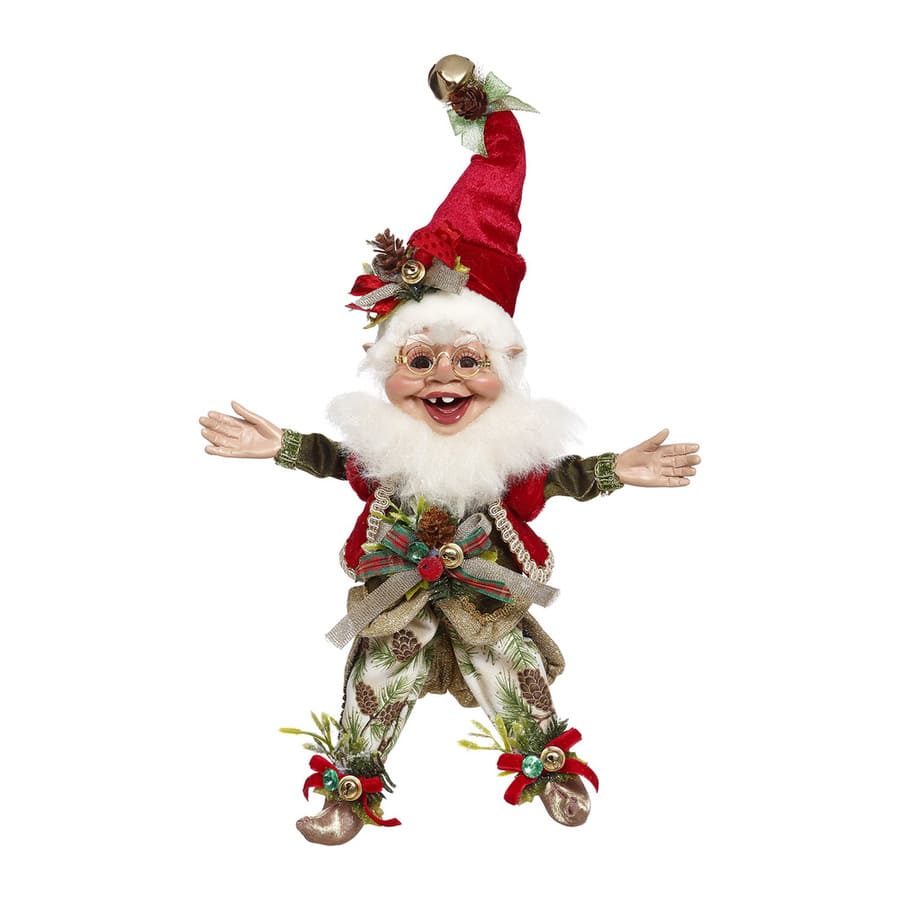 Elfo natalizio con agrifoglio ed edera Mark Roberts