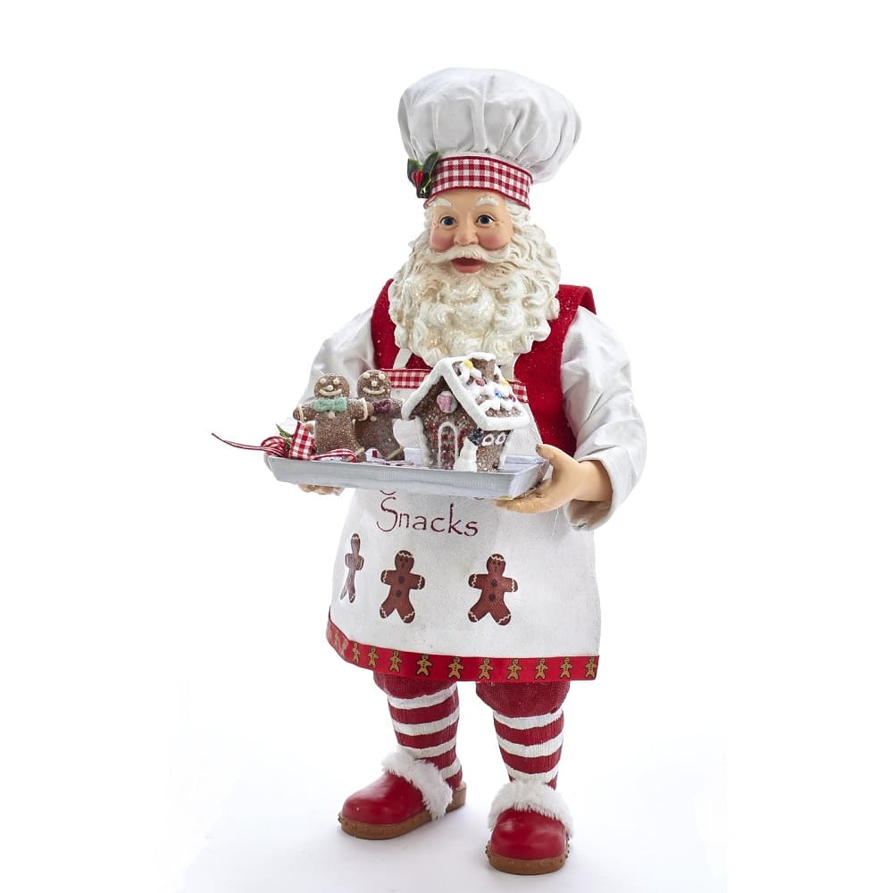 Fabriche Gingerbread Santa Chef Kurt Adler FA0104