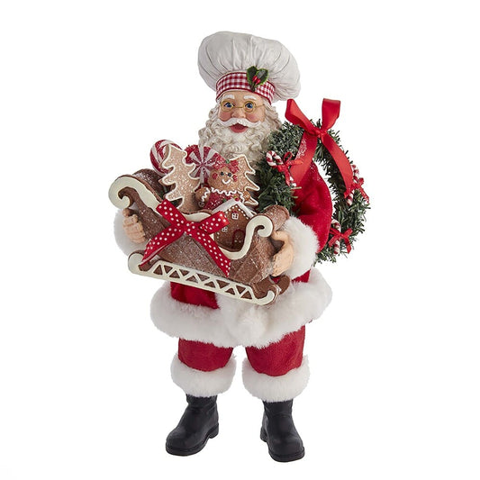 Fabriché Gingerbread Santa Chef Kurt Adler FA0157