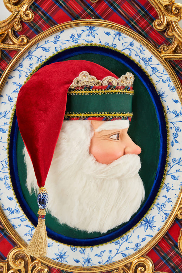 Figura di Babbo Natale da parete con cornice Katherine's Collection KC 28-228594