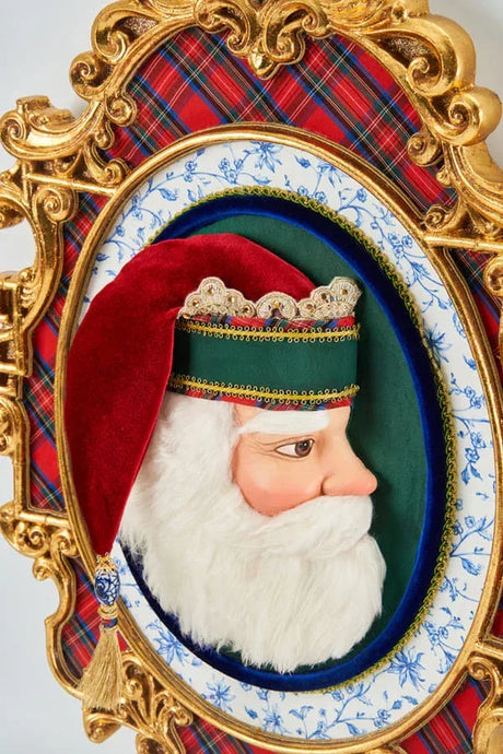 Figura di Babbo Natale da parete con cornice Katherine's Collection KC 28-228594
