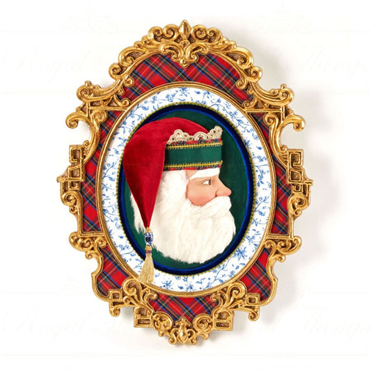 Figura di Babbo Natale da parete con cornice Katherine's Collection KC 28-228594