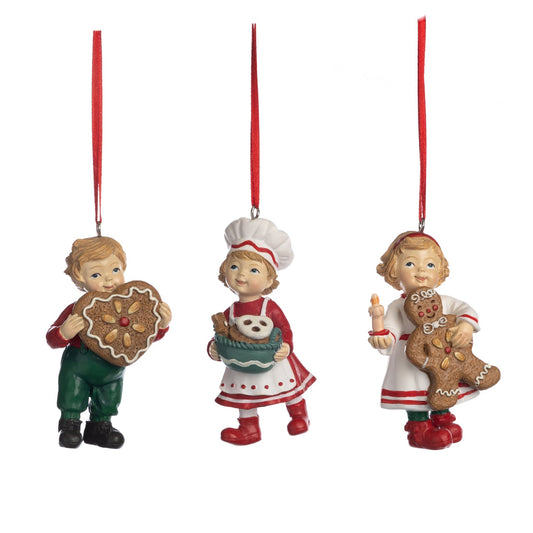 Acquista in Italia Bambini Natalizi con Gingerbread 3 Ornamenti Goodwill Belgium