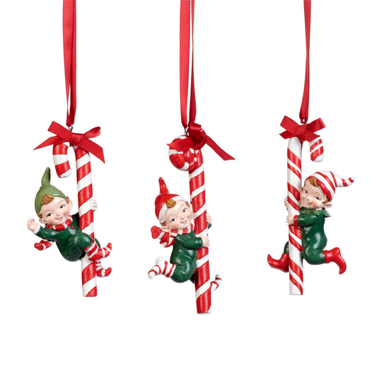 Acquista in Italia Elfi su Bastoncini di Zucchero 3 Ornamenti Goodwill Belgium