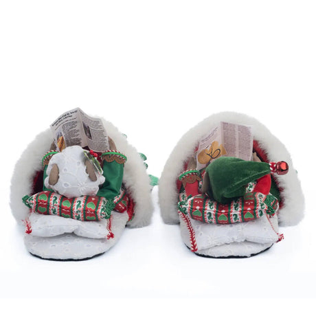 Acquista in Italia Katherine's Collection Seasoned Greering Topi in pantofole KC-28-328051 North Pole Christmas Shop