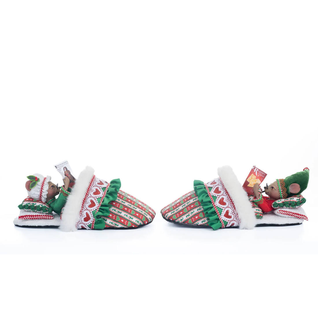 Acquista in Italia Katherine's Collection Seasoned Greering Topi in pantofole KC-28-328051 North Pole Christmas Shop