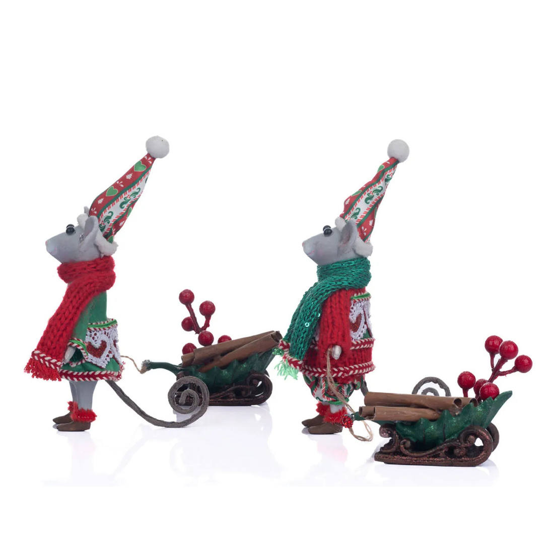 Acquista in Italia Katherine's Collection Seasoned Greering Coppia di topini KC-28-328052 North Pole Christmas Shop