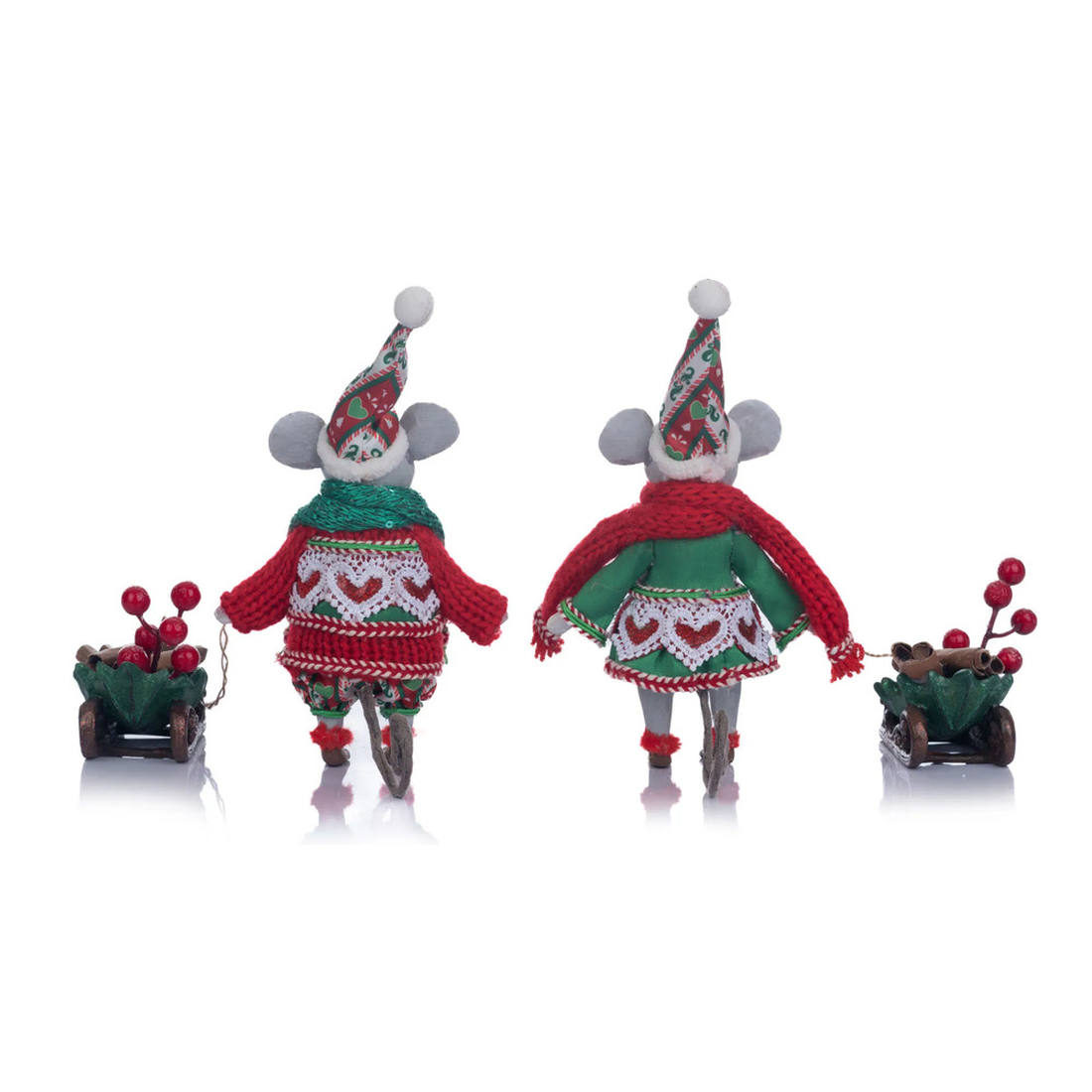 Acquista in Italia Katherine's Collection Seasoned Greering Coppia di topini KC-28-328052 North Pole Christmas Shop