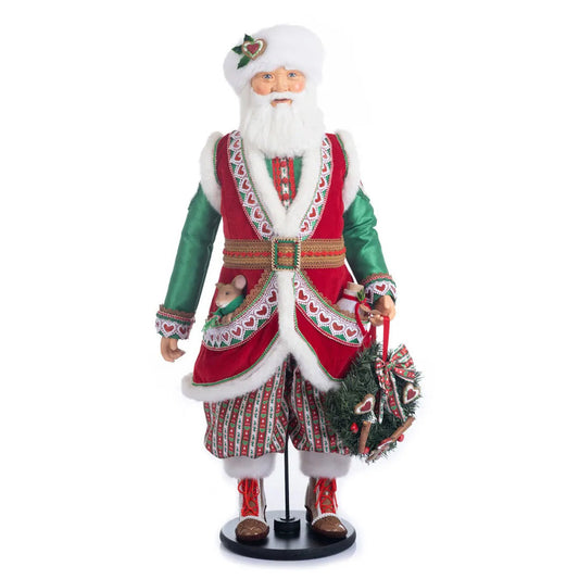Acquista in Italia Katherine's Collection Seasoned Greering Babbo Natale KC-28-328725 North Pole Christmas Shop