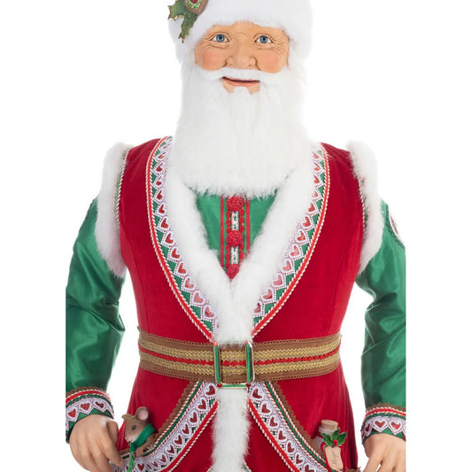 Acquista in Italia Katherine's Collection Seasoned Greering Babbo Natale grandezza naturale KC-28-328727 North Pole Christmas Shop