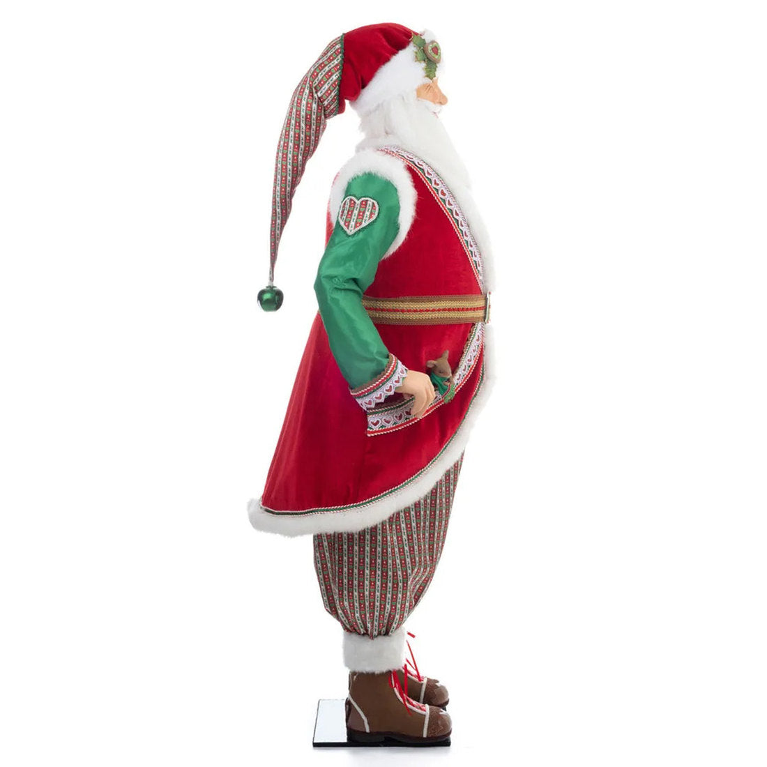 Acquista in Italia Katherine's Collection Seasoned Greering Babbo Natale grandezza naturale KC-28-328727 North Pole Christmas Shop