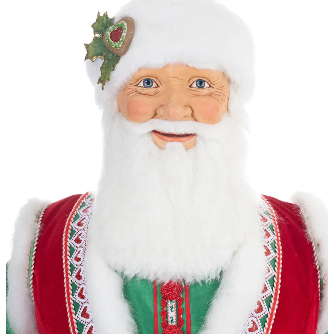 Acquista in Italia Katherine's Collection Seasoned Greering Babbo Natale grandezza naturale KC-28-328727 North Pole Christmas Shop