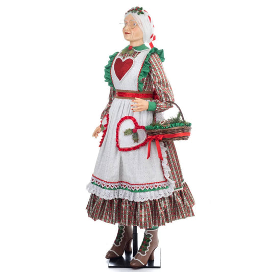 Acquista in Italia Katherine's Collection Seasoned Greering Signora Natale grandezza naturale KC-28-328728 North Pole Christmas Shop