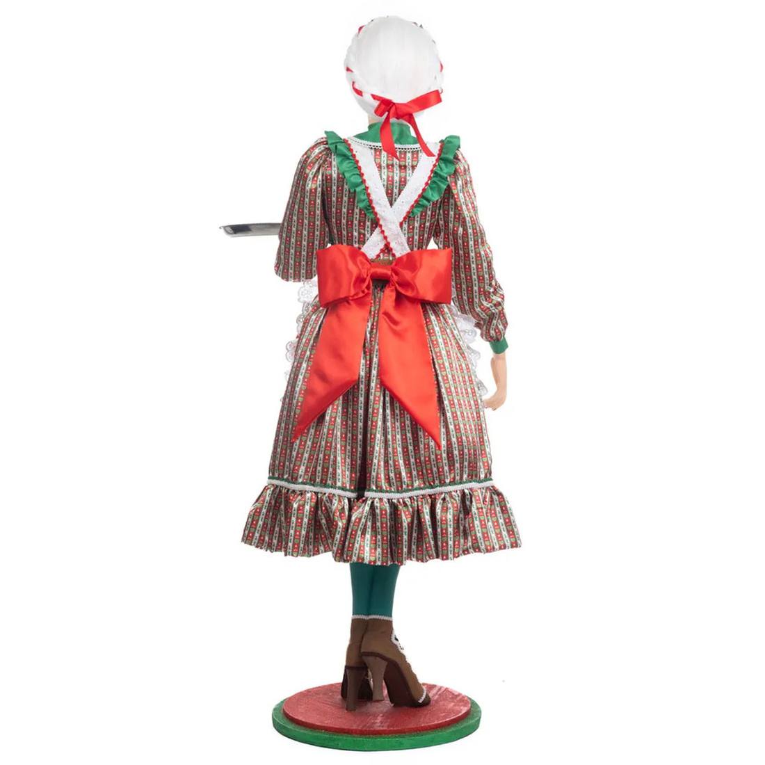 Acquista in Italia Katherine's Collection Seasoned Greering Signora Claus con vassoio KC-28-328735 North Pole Christmas Shop
