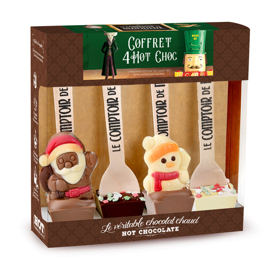 Confezione di 4 quadrotti per cioccolata calda 4x30g Le Comtoir de Mathilde