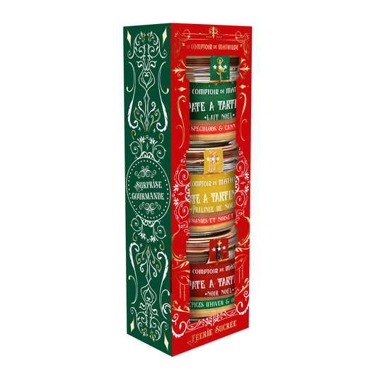 Confezione regalo 3x100g creme al cioccolato spalmabili Le Comtoir de Mathilde