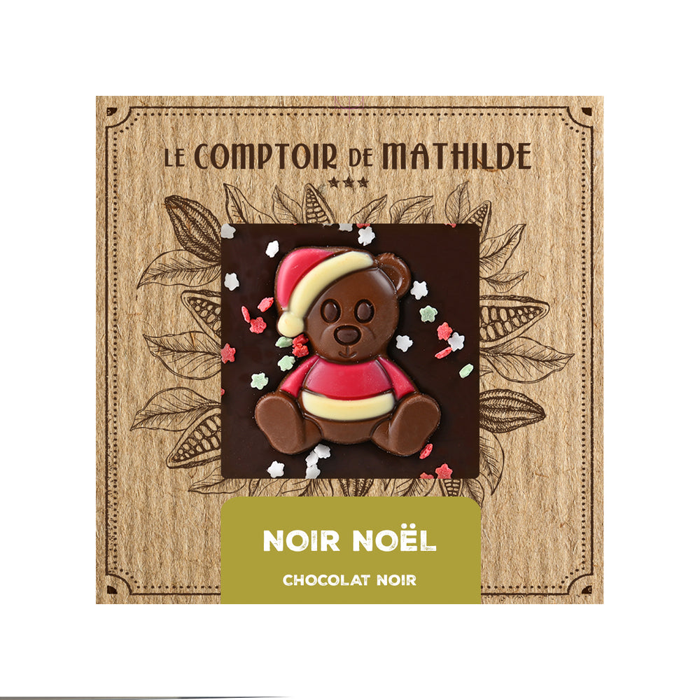 Tavoletta natalizia di cioccolato fondente Le Comtoir de Mathilde