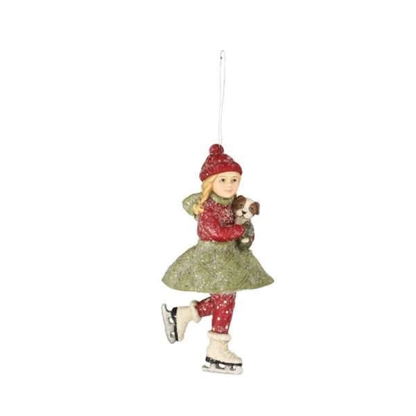 Acquista in Italia Bethany Lowe TD8543 Skating Clare Ornament Ornamento di pattinaggio Clare