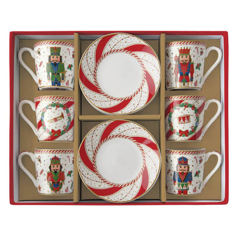 Acquista in Italia Set 6 tazzine in scatola regalo Nutcracker Twist Easy Life R0126_NTWI