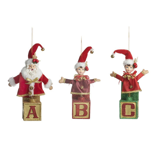 Set di 3 personaggi natalizi assortiti Goodwill B 90003