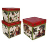 Acquista in Italia Bethany Lowe TL0233 Holly Boxes S3 Set di 3 scatole agrifoglio