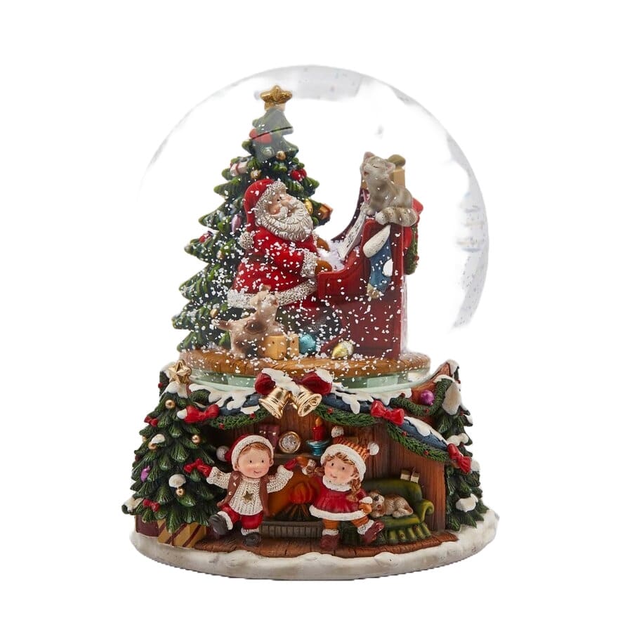 Snowglobe Babbo Natale con Led EDG