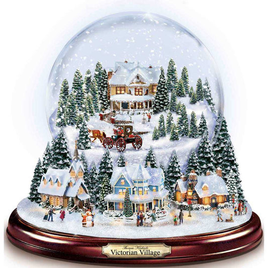 Thomas Kinkade Snowglobe Villaggio Vittoriano